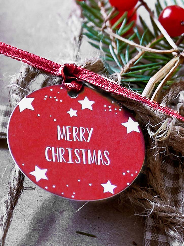 personalisierte Geschenkkarten Geschenkanhänger für Weihnachten drucken